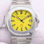 Swiss Patek Philippe Nautilus & Mcdonald's Edition Watch Lemon Dial